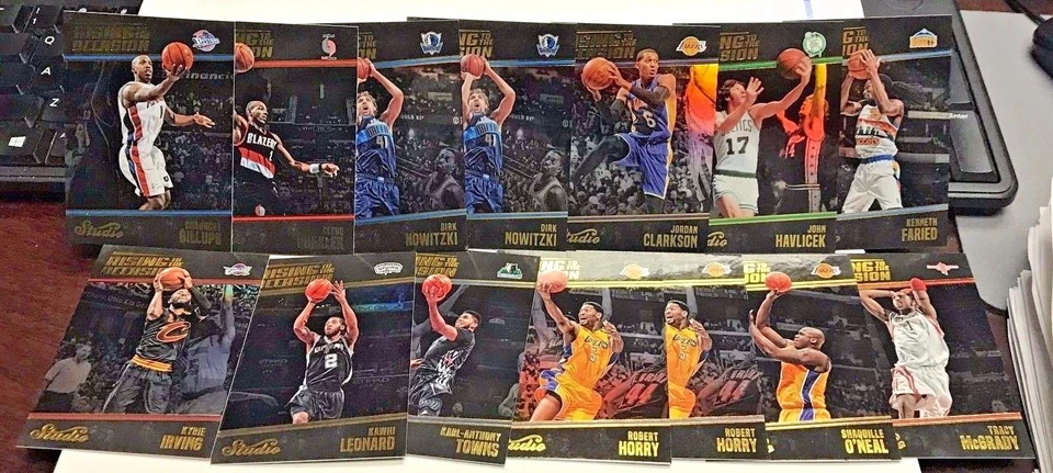 2016-17 Panini Studio Rising To The Occasion Lot 14 w/Shaq O'Neal, Kyrie Irving - Image 1 of 1