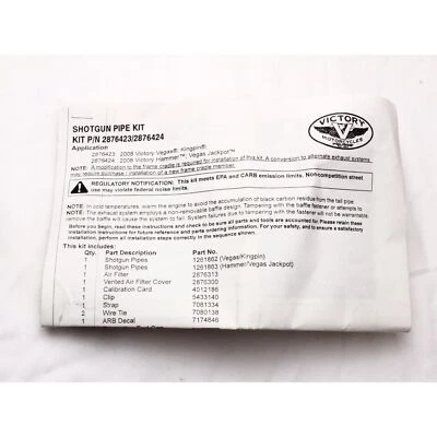 * Kit de escape de escopeta Victory Vegas/Kingpin etapa 1 (cromo) PN - 2876423-156 Foto 1 de 4