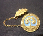 Vintage California National Congress of Parents And Teachers Ribbon Pin 1897