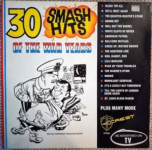 30 Smash Hits of the War Years Vinyl LP, perfect for D Day celebrations