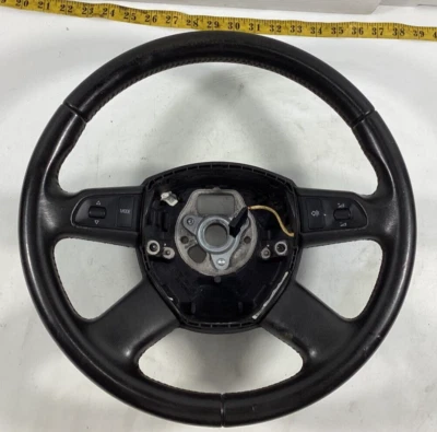 2007-2012 AUDI A4 QUATTRO РУЛЕВОЕ КОЛЕСО ЧЕРНАЯ КОЖА 8K0419091BG OEM. - Изображение 1 из 4