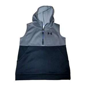 Under Armour Sleeveless Hoodie Girls Size XL Loose Fit Cold Gear - Picture 1 of 3