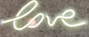 Neu Merkury Innovationen LED klar Neon "Liebe" Schild, 19" Neu im Karton - Bild 1 von 3