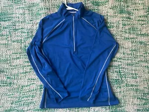 Uomo REI Blu Quarto Zip Sportivo Taglia XL - Foto 1 di 5