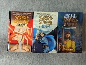 Jennifer Roberson Sword- Dancer Singer Maker Paperback VTG【3 LOT】 - Picture 1 of 9