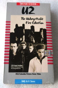 U2 / THE UNFORGETTABLE FIRE COLLECTION VHS TAPE 1985 RCA CLASSIC HARD ROCK METAL - Picture 1 of 9