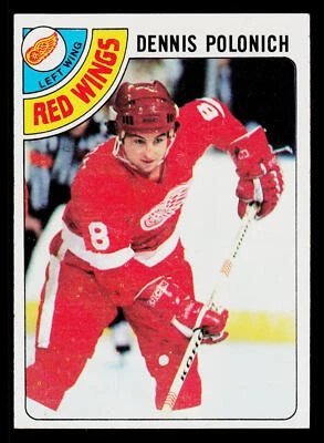 1978-79 Topps #106 Dennis Polonich Detroit Red Wings Hockey Card - Image 1 of 2