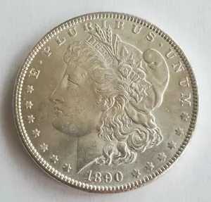 Dólar de plata Morgan 1890 BU - Imagen 1 de 2