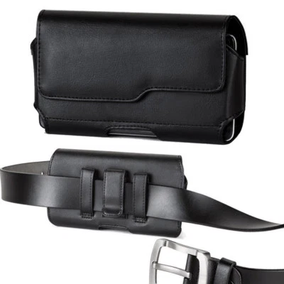 Modes Premium Leather Belt Clip Case Pouch Holster with Otterbox Holster on it - Image 1 of 4