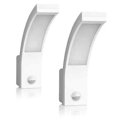 2x LED Aussenleuchte mit Bewegungsmelder Wand Leuchte weiß Sensor 15W SEBSON - Bild 1 von 4