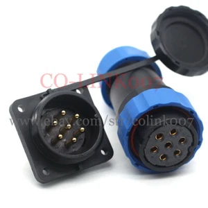 7Pin Waterproof Connector, SD28 Aviation Circular Industrial Power Signal Plug - Picture 1 of 7