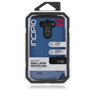 NUEVO - Funda Plextonio Doble Capa Incipio DualPro para LG G3 Azul Gris Foto 1 de 4