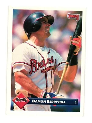 1993 Donruss #78 Damon Berryhill Atlanta Braves - Image 1 of 2