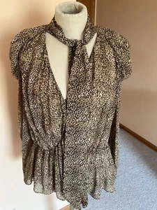 Women's top,,US size XL, Brown,Long sleeves,Armani Collezioni,NWOT, - Picture 1 of 4
