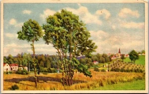 Vintage S School Rally Church Postcard Country Scene 1913  PA - Picture 1 of 4