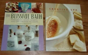 Lot 2 The Blissful Bath + Creative Spa: Make Your Own Skin Care & Soaps Books - Picture 1 of 2