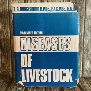 DISEASES OF LIVESTOCK 8th REVISED EDITION - T G HUNGERFORD LARGE HARDCOVER BOOK - Picture 1 of 5