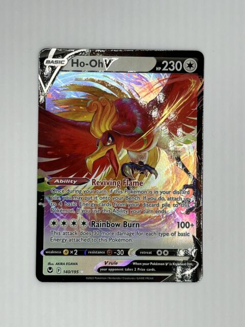 Ho-Oh V 140/195 Ultra Rare Silver Tempest SWSH12 Pokemon English NM