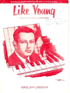 ANDRE PREVIN Piano SOLO Sheet Music LIKE YOUNG 1959 - Picture 1 of 6