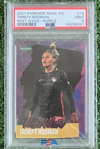 2021 Parkside NWSL Next Wave Purple Trinity Rodman USWNT Rookie RC PSA 9 /700 - Picture 1 of 1