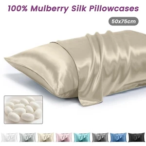 LINENOVA Double-sided 100% Mulberry Silk Pillowcases Luxury 22 Momme Pillow Case - Picture 1 of 16