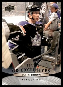 2011-12 Upper Deck UD Exclusives Dustin Brown /100 Los Angeles Kings #372