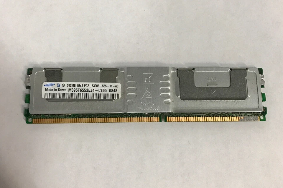 Samsung Server RAM 1GB 1Rx8 PC2-5300F-555-11-A0 - M395T6553EZ4-CE65 - Image 1 of 1