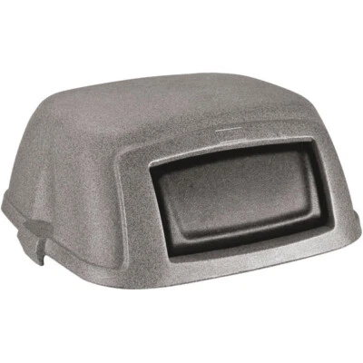 DOBLE PUERTA Slimline 50 Gal STL50 Graystone Cuadrado Papelera Domo Tapa Superior ER Foto 1 de 2