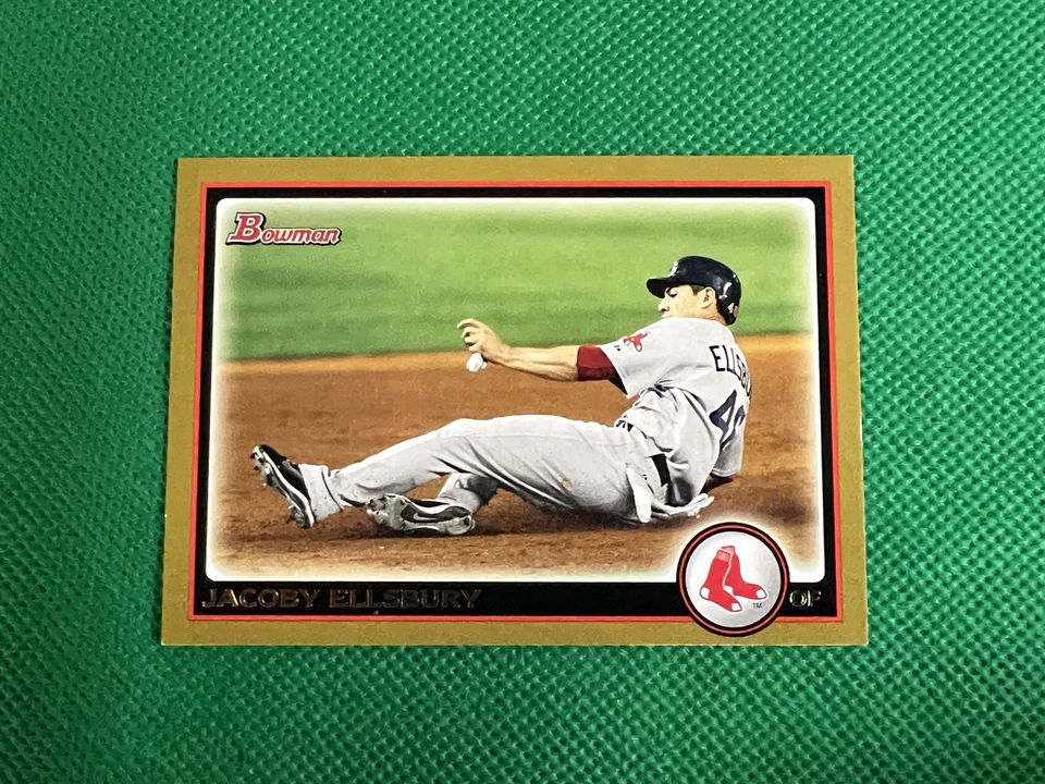 2010 Bowman Gold #188 Jacoby Ellsbury Boston Red Sox - Image 1 of 1