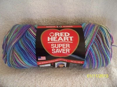 Red Heart Super Saver Various Shades of MONET 5 oz 100% Acrylic Worsted Wt #4 - Image 1 of 4