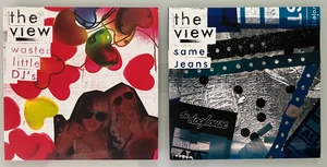 THE VIEW DOUBLE 7" COLOURED VINYL 'WASTED LITTLE DJ'S' & 'SAME JEANS' NEAR MINT - Picture 1 of 4