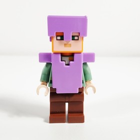 Lego Alex Minifigure Lavender Helmet & Armor Minecraft 21136 min055