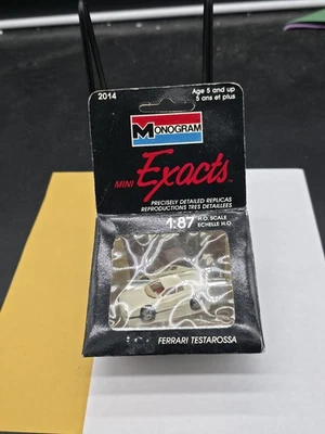 Monogram Mini Exacts 1/87 Ferrari Testarossa white #2014 Vintage 1989 Car - Image 1 of 2
