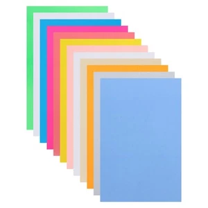 12Pcs Heat Shrink Plastic Sheets Colorful Shrinky Paper Heat Shrink Film Sheets - Picture 1 of 18
