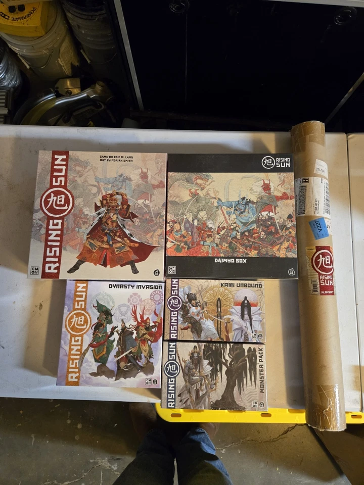 Rising Sun Daimyo Pledge with Dynasty Kickstarter Extras and Mat - NIB! - Image 1 of 1