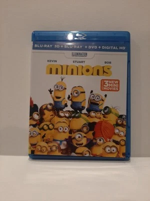 The Minions 3D (Blu-Ray 3D+Blu-Ray) +3 Mini Films No Digital  - Image 1 of 4