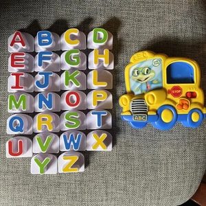 Leap Frog School Bus Fridge Phonics Alphabet Letters Magnetic Complete Tested - Picture 1 of 5