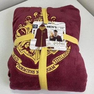Harry Potter Men’s L/XL Hooded Robe Bioworld Wizarding World Sleepwear Polyester - Picture 1 of 4