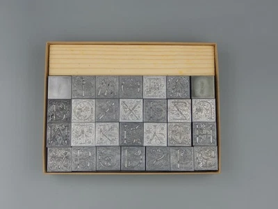 LETTERPRESS PRINTING 60 PT. CLOISTER INITIALS SET - Image 1 of 3
