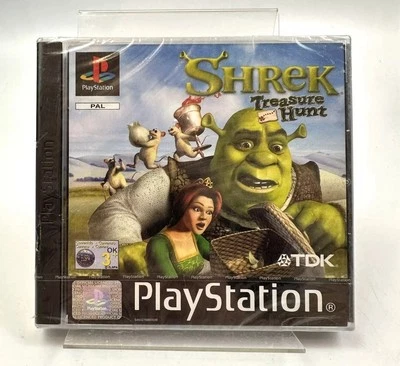 RARE - (2002) - PS1 Shrek Treasure Hunt, New And Factory Sealed PlayStation One - Image 1 of 4