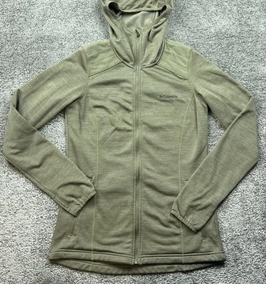 Columbia Jacket Womens XS Green Hoodie Full Zip Fleece Lined Zip Pockets Outdoor - Image 1 of 4