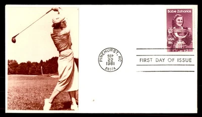 Mayfairstamps US FDC 1981 North Carolina Babe Zaharias appreciation First Day Co - Image 1 of 2