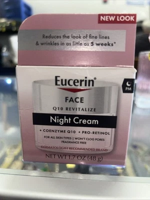 Eucerin Q10 Wrinkles Facial Night Cream + Coenzyme Q10 + Pro-Retinol.  1.7oz - Image 1 of 4