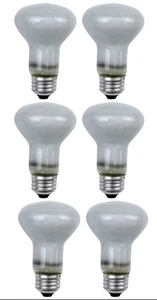 6 Pack R20 Flood Light Bulbs – 50W 120V 130V Flood Reflector – Long Life - Picture 1 of 2