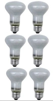 6 Pack R20 Flood Light Bulbs – 50W 120V 130V Flood Reflector – Long Life - Image 1 of 2
