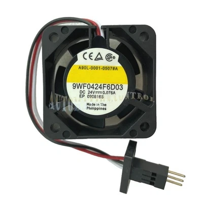 9WF0424F6D03 A90L-0001-0507#A 24V 0.076A 3pin 40*40*20mm For FANUC Cooling fan - Image 1 of 4