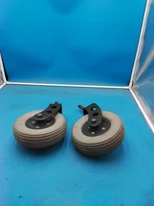 Pair Of Front Caster Wheels for Invacare ESP Wheelchair 7.5” Inch - Picture 1 of 4