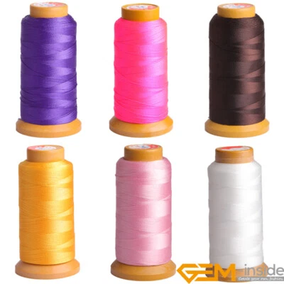 Polyester Sewing Thread Spool Beading Cord Jewelry Making 0.8mm 210D 230 Meters  - Image 1 of 4