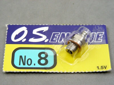 OS Engines #8 Glowplug for 1/10 Nitro Engines HPI Dynamite 12CV 15CV 12CVR 15SS - Image 1 of 2