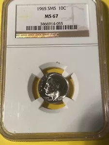 1965 SMS NGC MS 67 Roosevelt - Picture 1 of 2